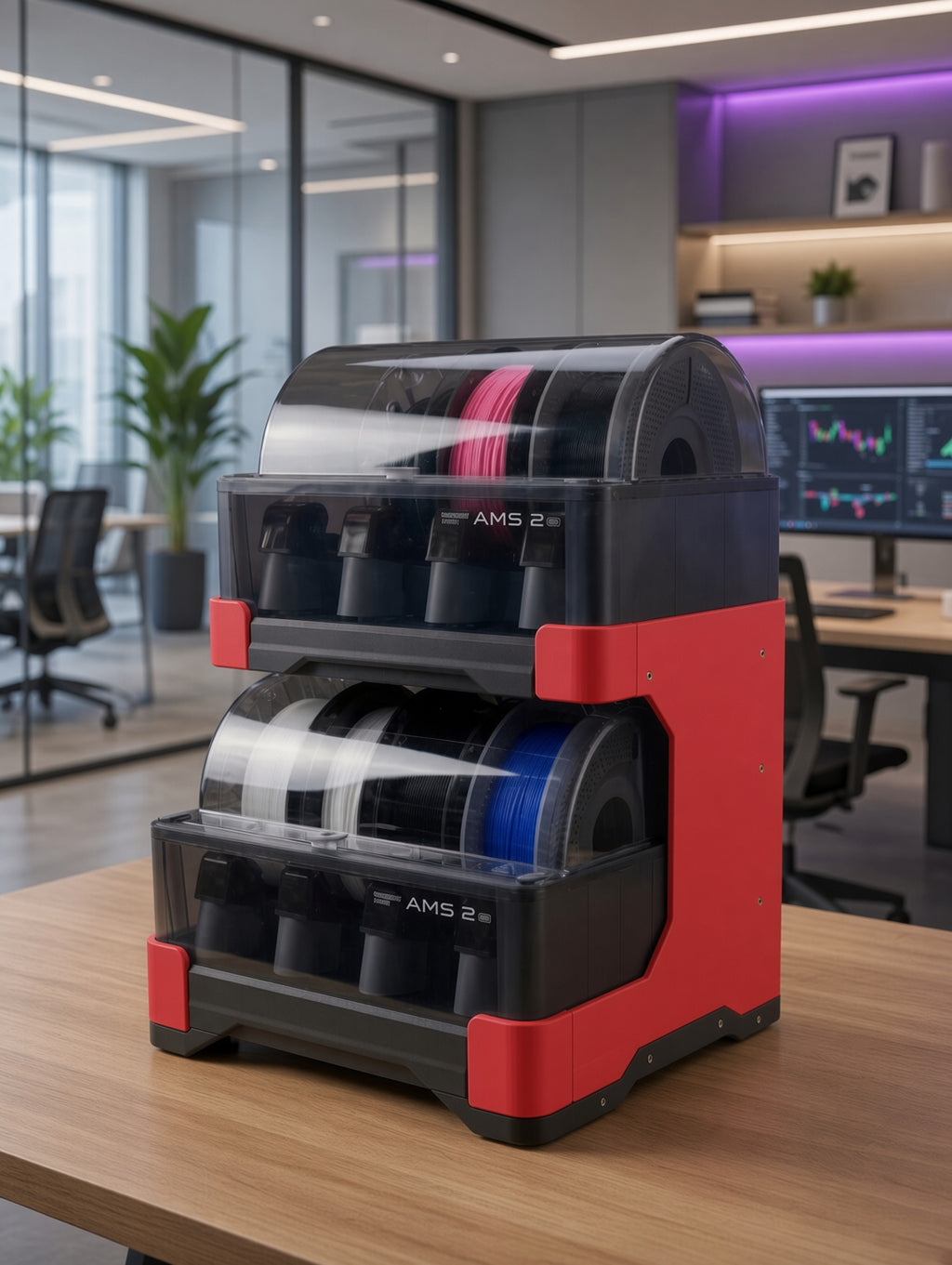 AMS 2 Pro Stack - Red